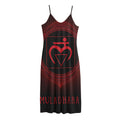 Muladhara Chakra Symbol Print Jersey Midi Cami Dress