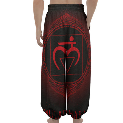 Muladhara Chakra Symbol Print Lantern Pants