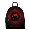 Muladhara Chakra Symbol Print Leather Backpack