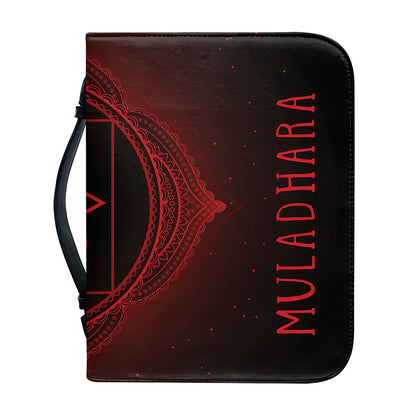Muladhara Chakra Symbol Print Leather Bible Cover