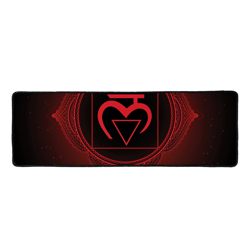 Muladhara Chakra Symbol Print Long Kitchen Mat