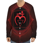 Muladhara Chakra Symbol Print Long Sleeve Baseball Jersey