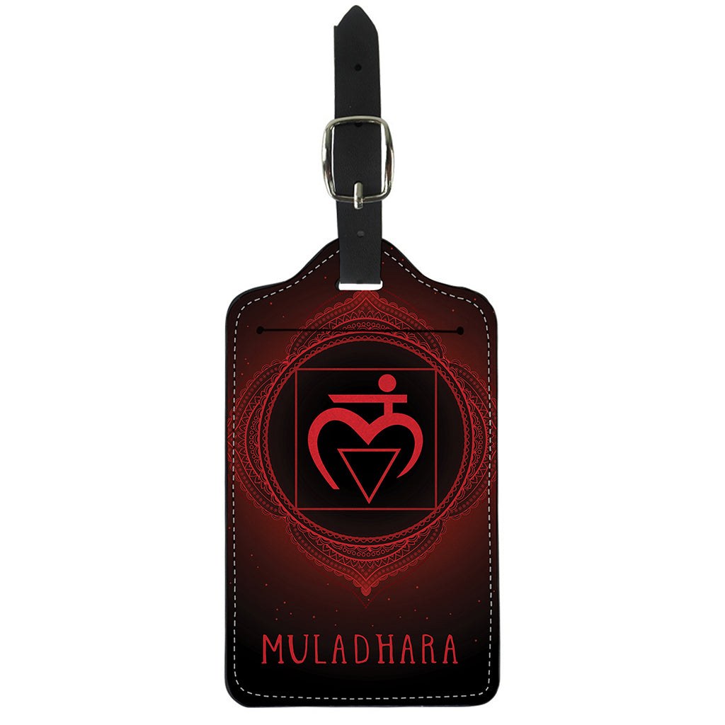 Muladhara Chakra Symbol Print Luggage Tag
