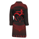 Muladhara Chakra Symbol Print Men's Bathrobe