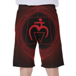 Muladhara Chakra Symbol Print Men's Beach Shorts