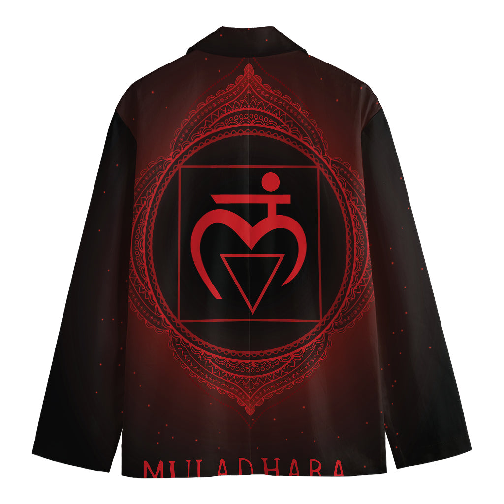 Muladhara Chakra Symbol Print Men's Blazer