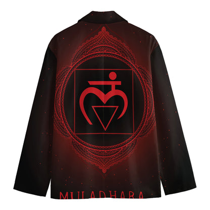 Muladhara Chakra Symbol Print Men's Blazer