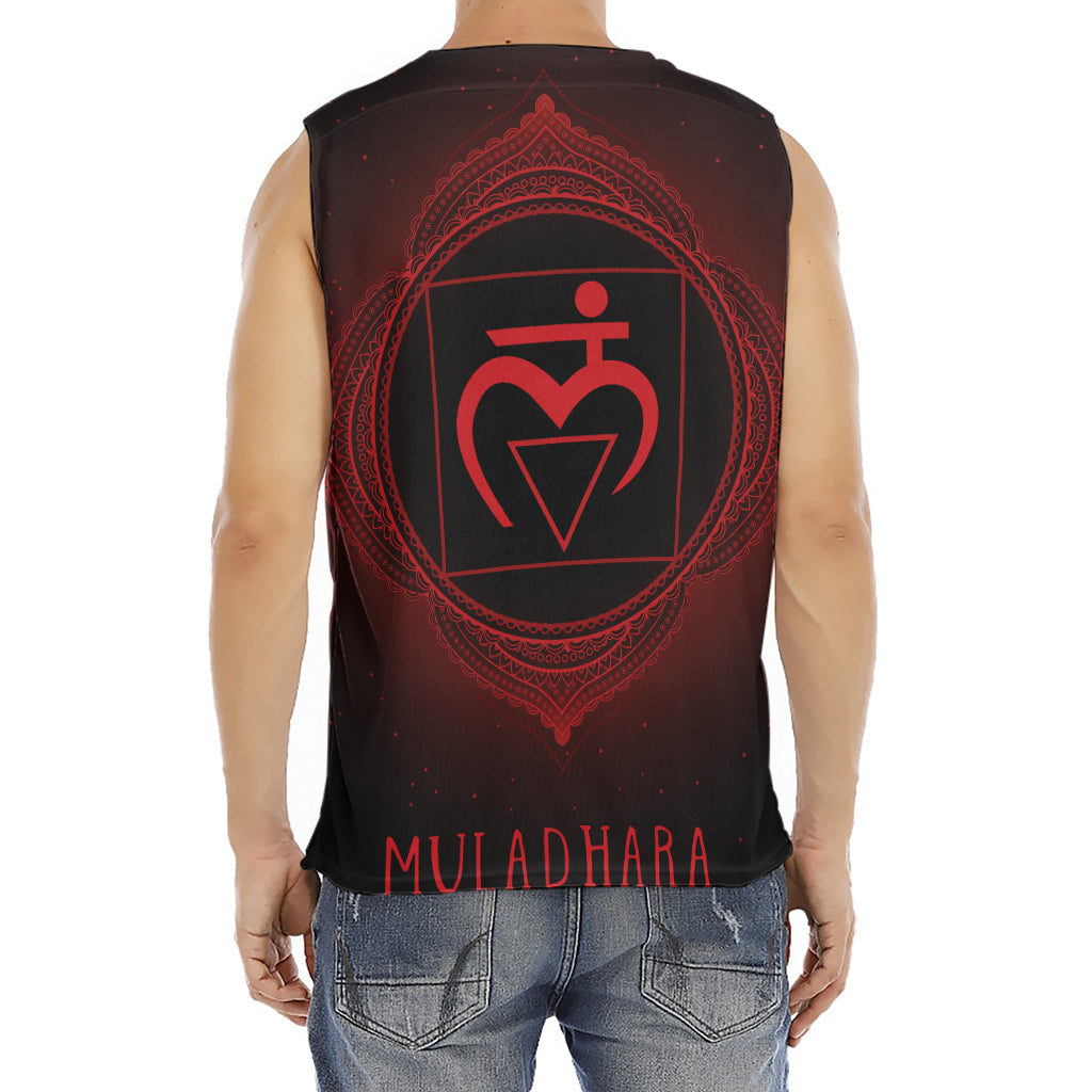 Muladhara Chakra Symbol Print Men's Fitness Tank Top