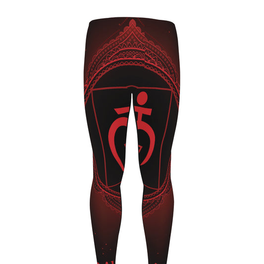 Muladhara Chakra Symbol Print Men's leggings