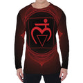 Muladhara Chakra Symbol Print Men's Long Sleeve T-Shirt
