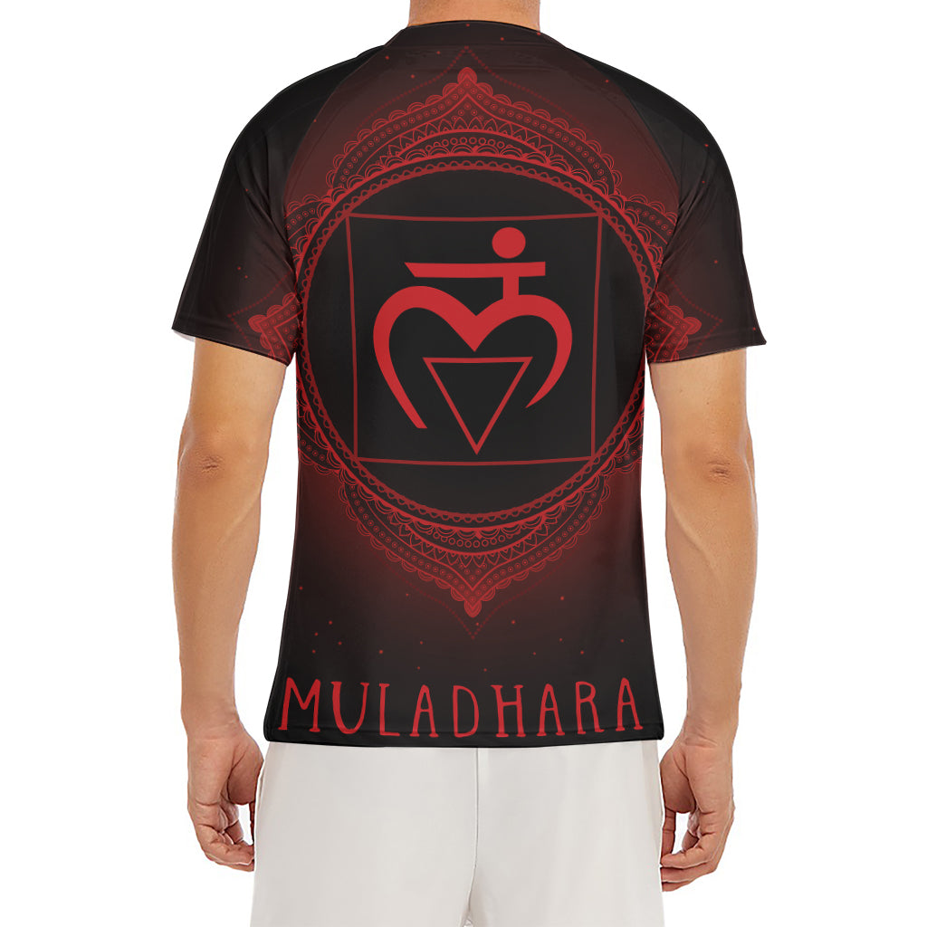 Muladhara Chakra Symbol Print Men's Short Sleeve Rash Guard