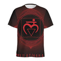 Muladhara Chakra Symbol Print Men's Athletic T-Shirt