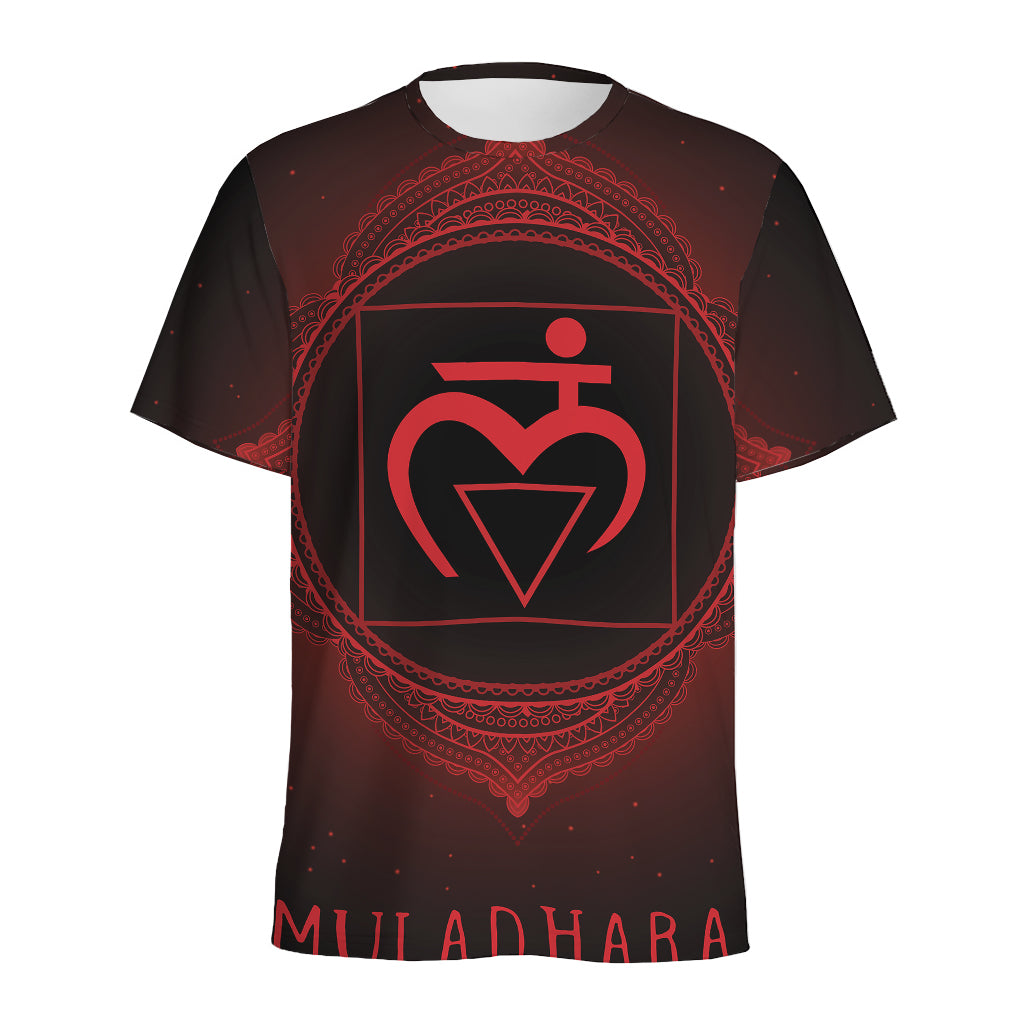 Muladhara Chakra Symbol Print Men's Sports T-Shirt