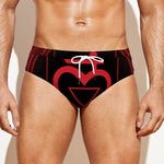 Muladhara Chakra Symbol Print Men's Swim Briefs