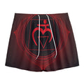 Muladhara Chakra Symbol Print Mesh Shorts