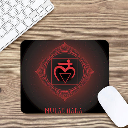 Muladhara Chakra Symbol Print Mouse Pad