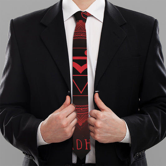 Muladhara Chakra Symbol Print Necktie