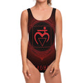 Muladhara Chakra Symbol Print One Piece Swimsuit