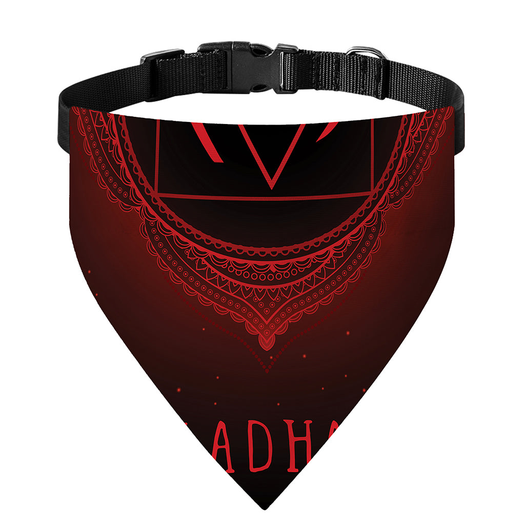 Muladhara Chakra Symbol Print Over The Collar Dog Bandana