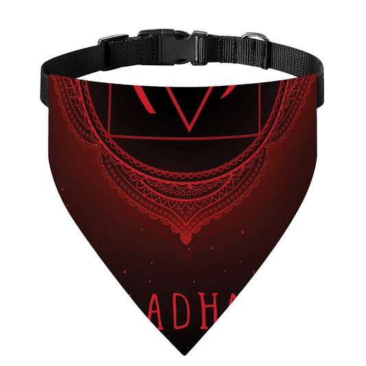 Muladhara Chakra Symbol Print Over The Collar Dog Bandana