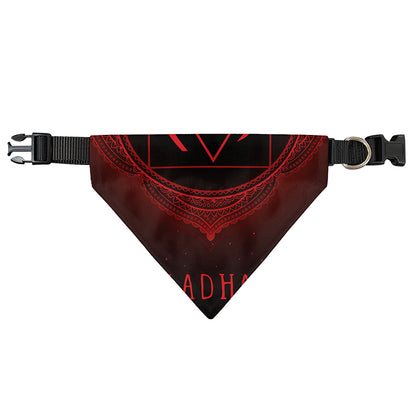 Muladhara Chakra Symbol Print Over The Collar Dog Bandana