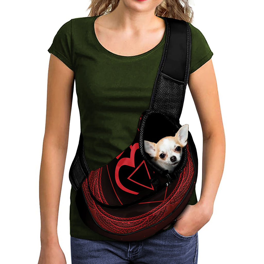 Muladhara Chakra Symbol Print Pet Sling Carrier