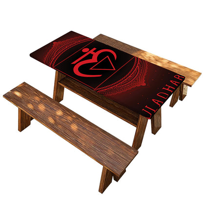 Muladhara Chakra Symbol Print Picnic Table Cover
