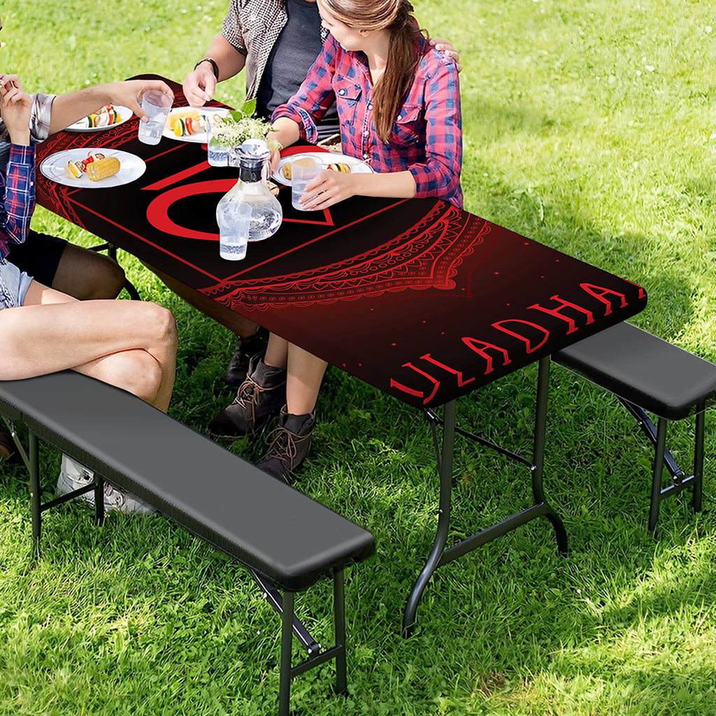 Muladhara Chakra Symbol Print Picnic Table Cover