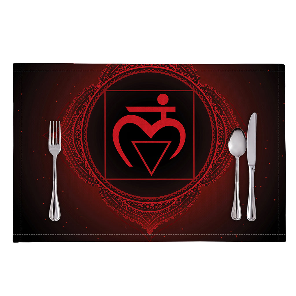 Muladhara Chakra Symbol Print Placemat