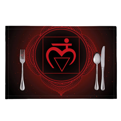 Muladhara Chakra Symbol Print Placemat