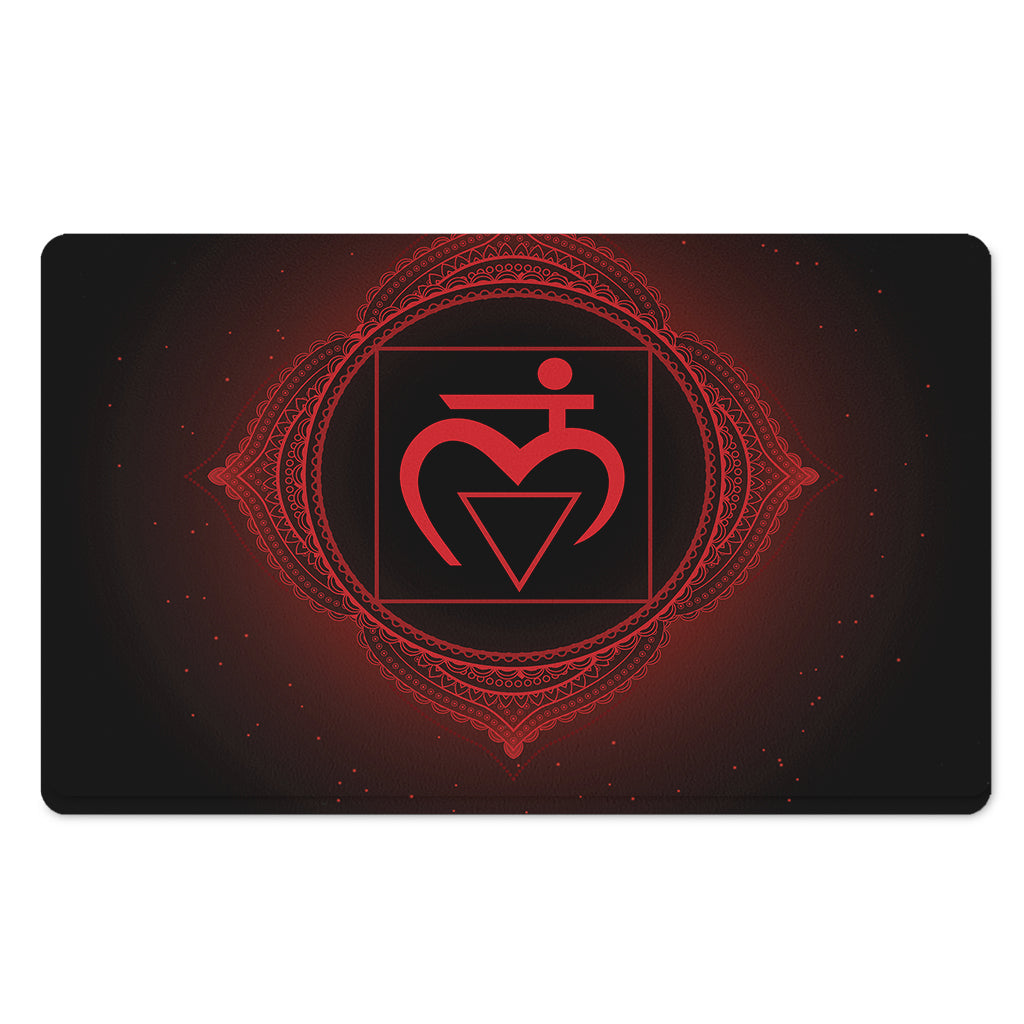 Muladhara Chakra Symbol Print Polyester Doormat