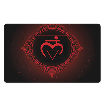 Muladhara Chakra Symbol Print Polyester Doormat