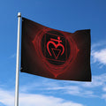 Muladhara Chakra Symbol Print Polyester Flag
