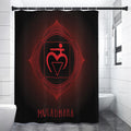 Muladhara Chakra Symbol Print Premium Shower Curtain