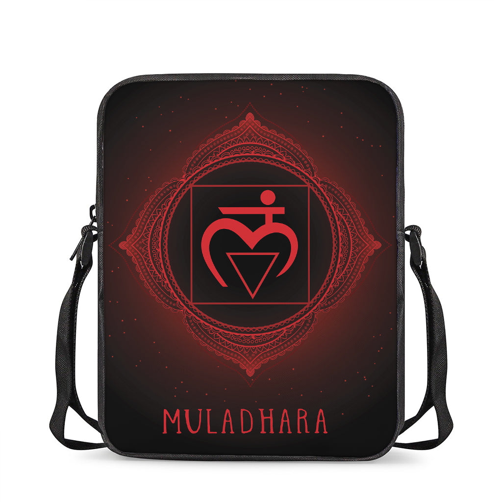 Muladhara Chakra Symbol Print Rectangular Crossbody Bag