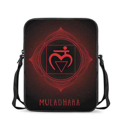 Muladhara Chakra Symbol Print Rectangular Crossbody Bag