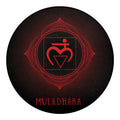 Muladhara Chakra Symbol Print Round Blanket