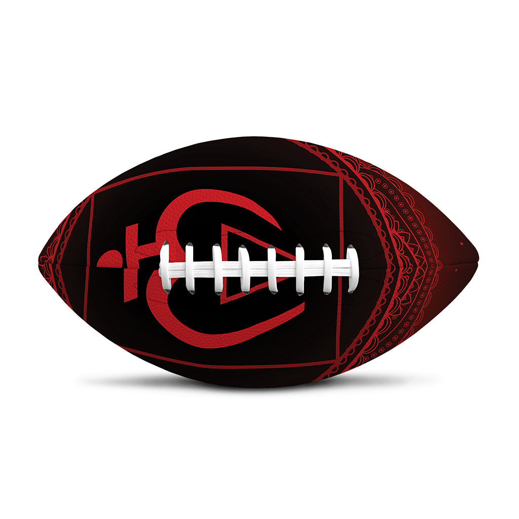 Muladhara Chakra Symbol Print Rugby Ball