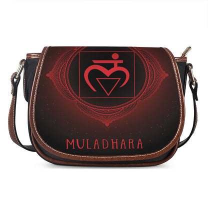 Muladhara Chakra Symbol Print Saddle Bag