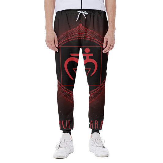 Muladhara Chakra Symbol Print Scuba Joggers