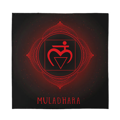 Muladhara Chakra Symbol Print Silk Bandana