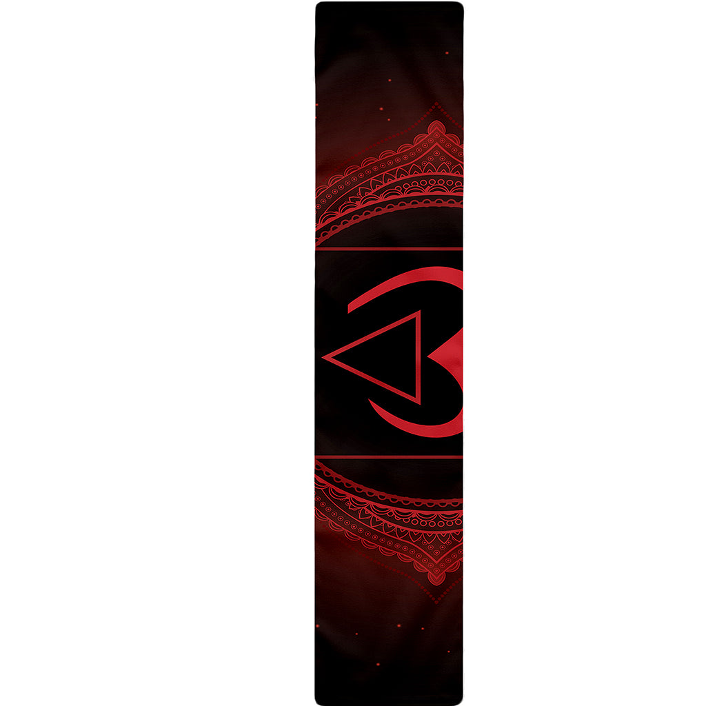 Muladhara Chakra Symbol Print Table Runner