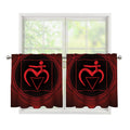 Muladhara Chakra Symbol Print Tier Curtains