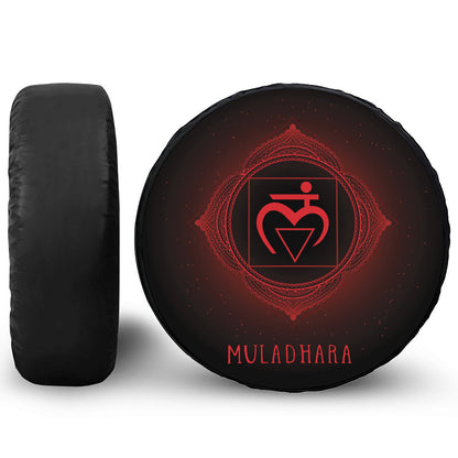 Muladhara Chakra Symbol Print Tire Cover