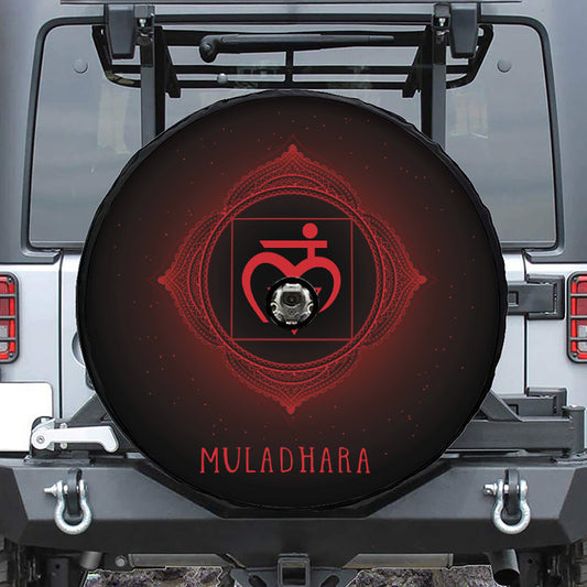 Muladhara Chakra Symbol Print Tire Cover With Camera Hole