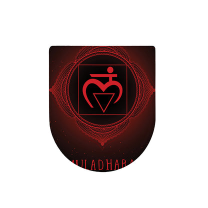 Muladhara Chakra Symbol Print Toilet Lid Cover