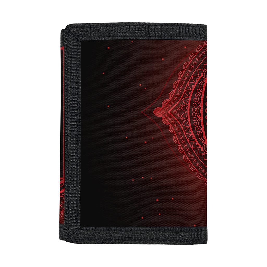 Muladhara Chakra Symbol Print Trifold Wallet