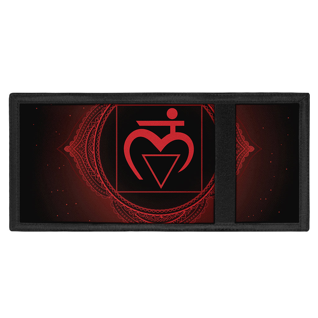 Muladhara Chakra Symbol Print Trifold Wallet