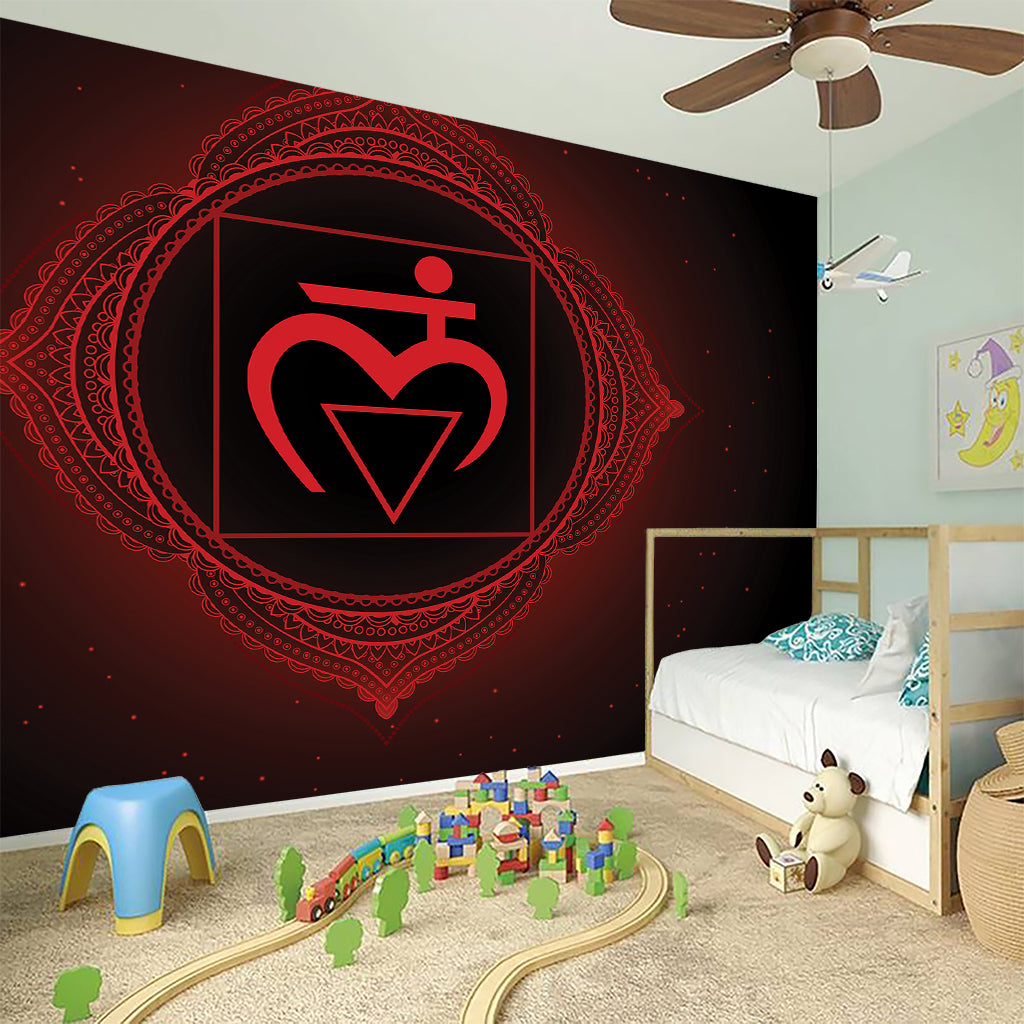 Muladhara Chakra Symbol Print Wall Sticker