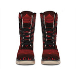 Muladhara Chakra Symbol Print Winter Boots